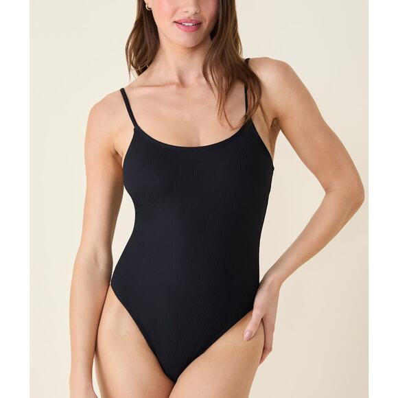Andie Swim the Amalfi Ribbed One Piece in Black XS NWT - Picture 2 of 9